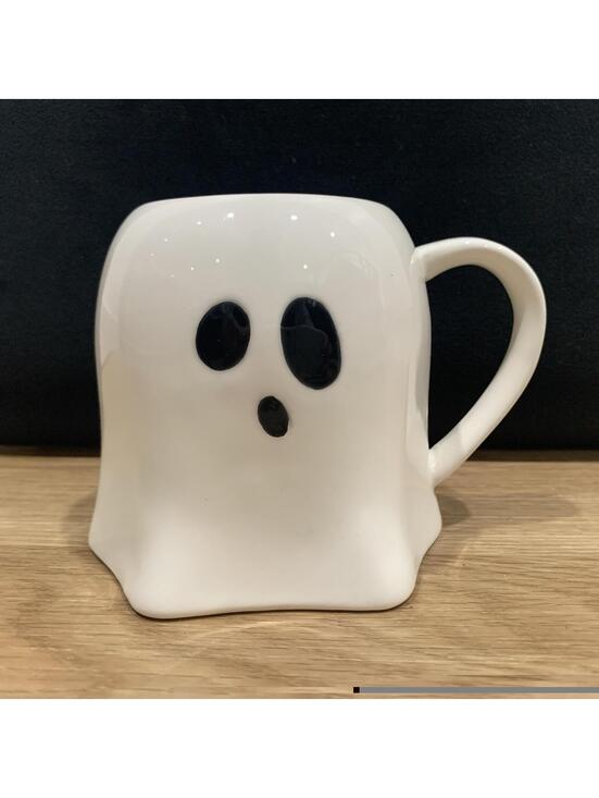 Other - Ghost Shaped Ceramic Mug White Halloween Cute Spooky